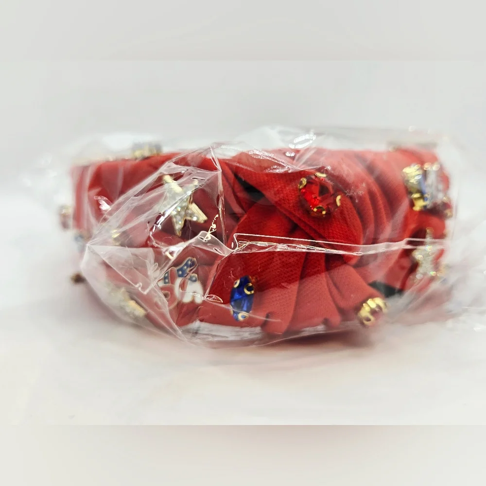 4th of July Headband for Women Patriotic‎ American Flag Knotted Headband